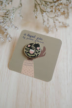 Load image into Gallery viewer, Cat Nap (Black) Enamel Pin (With Locking Clasp)