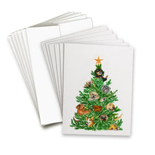 Load image into Gallery viewer, 6 pack - Dog Christmas Tree Card Set - Box Set