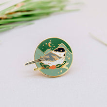 Load image into Gallery viewer, Winter Bird Enamel Pin