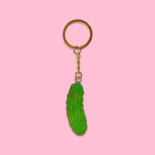 Load image into Gallery viewer, Enamel Pickle Keychain