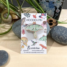 Load image into Gallery viewer, Luna Moth Wooden Pin