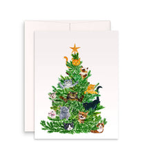 Load image into Gallery viewer, Cats Ornaments Xmas Tree - Funny Christmas Card