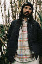 Load image into Gallery viewer, Bowery Flannel - White Smoke/Yellow/Casa Red