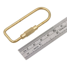 Load image into Gallery viewer, Brass Keyring -Key Fob/Keychain With Screw Closure