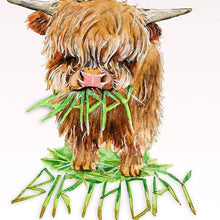 Load image into Gallery viewer, Herbivore Cow Birthday - Funny Birthday Card