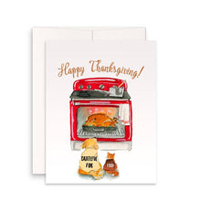 Load image into Gallery viewer, Turkey In Oven - Funny Thanksgiving Card