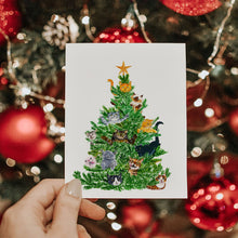 Load image into Gallery viewer, Cats Ornaments Xmas Tree - Funny Christmas Card