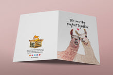 Load image into Gallery viewer, Two Weirdo Llamas Couple - Funny Wedding Anniversary Card