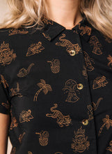 Load image into Gallery viewer, Spicy Noods Button Up Shirt - Women's