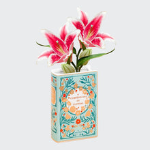 Load image into Gallery viewer, Bibliophile Ceramic Vase - A Compendium of Flowers