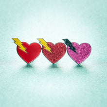 Load image into Gallery viewer, High Voltage Heart Pin