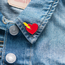 Load image into Gallery viewer, High Voltage Heart Pin