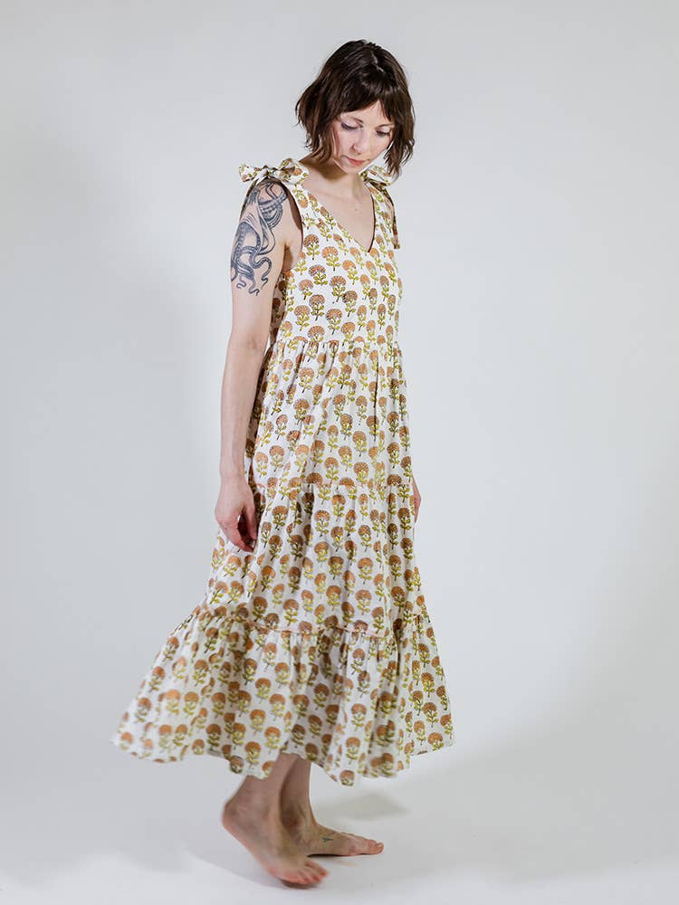Lorelei Tiered Dress Marigold