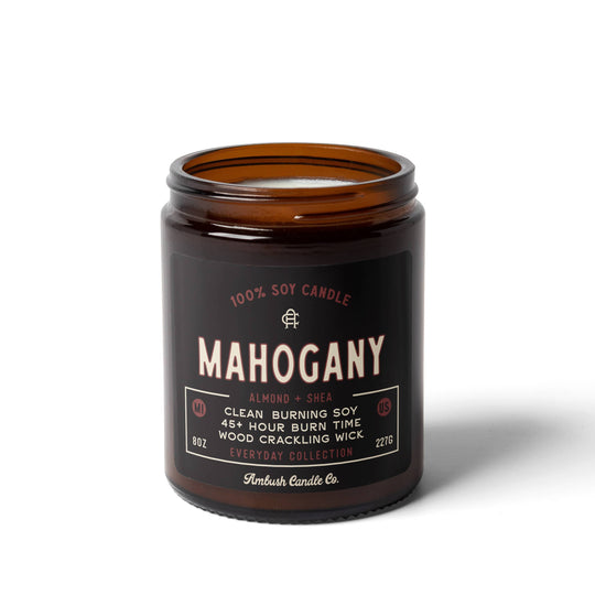 Mahogany | Almond + Shea 8oz Soy Candle