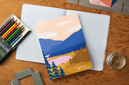 Mountain Majesty medium layflat notebook