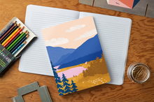 Load image into Gallery viewer, Mountain Majesty medium layflat notebook
