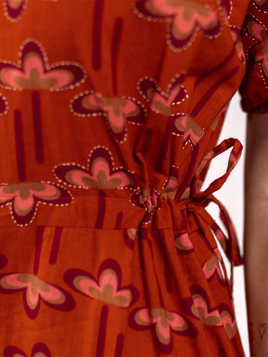 Aimee Maxi Dress Mod Daisy Spiced Coral