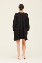 Load image into Gallery viewer, JACQUARD MINI DRESS: BLACK
