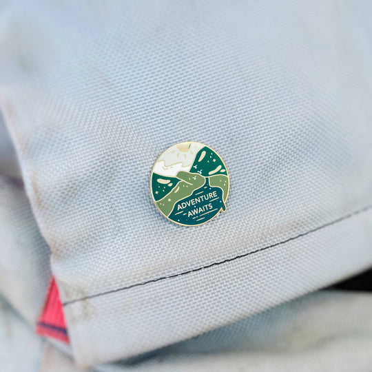 Adventure Awaits Enamel Pin