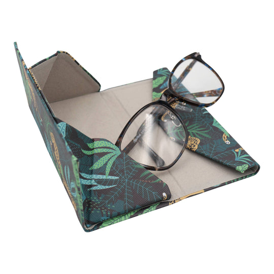Cheetah Glasses Case – Fun, Magic – Vegan Leather