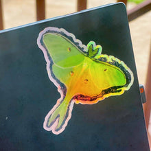 Load image into Gallery viewer, Holographic Luna Moth Sticker
