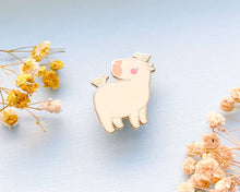 Load image into Gallery viewer, Curly the Capybara and Bird Friends Enamel Pin
