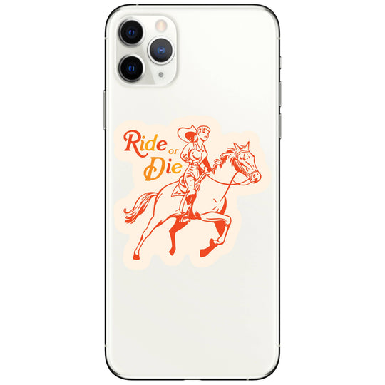 Western Cowgirl Cute Love Horse High Quality Vinyl Sticker