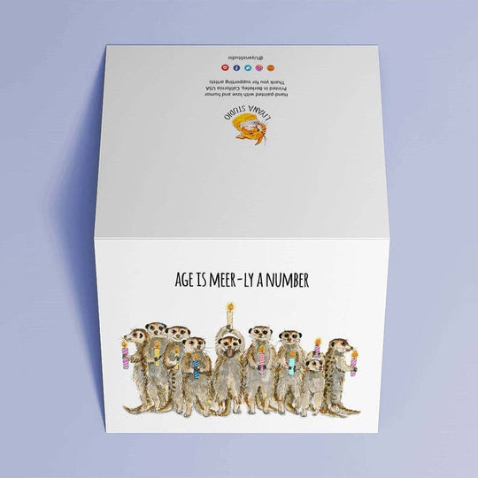 Meerkats Birthday Candles - Funny Birthday Card