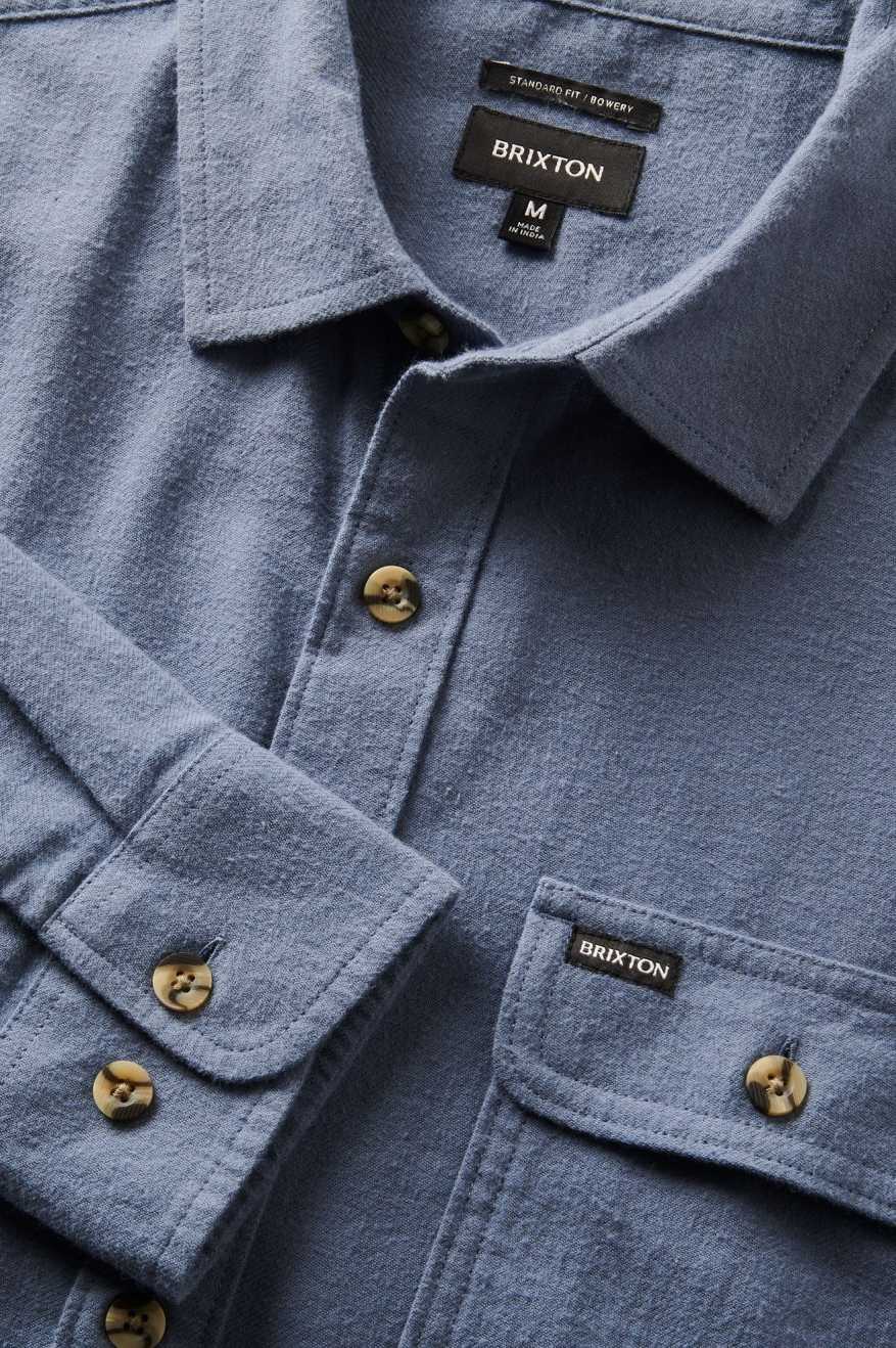 Bowery Light Weight Ultra Soft Flannel - Flint Stone Blue