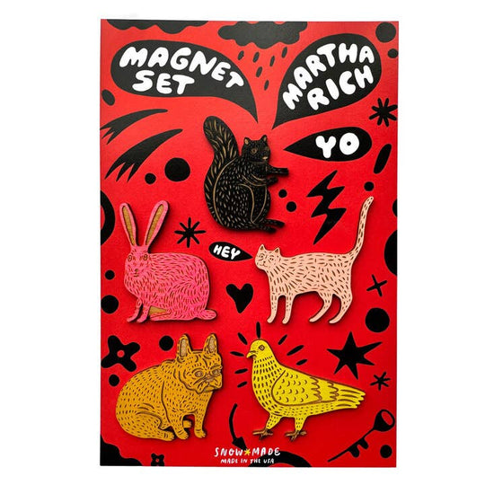Martha Rich  - Set of 5 Magnets