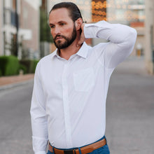 Load image into Gallery viewer, White Hustle Dress Shirt - Long Sleeve
