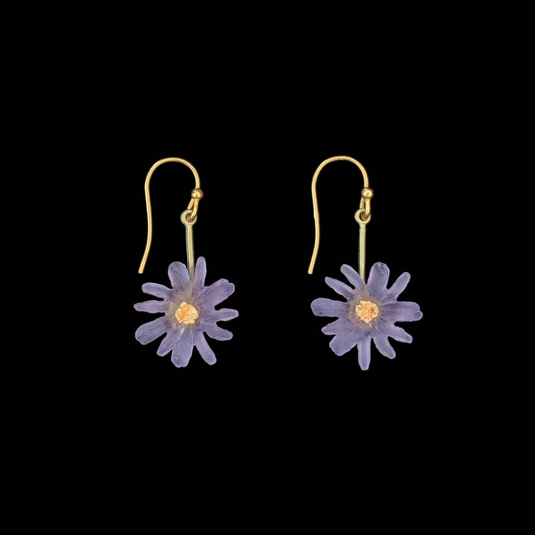 Aster Single  Drop Wire Earrings