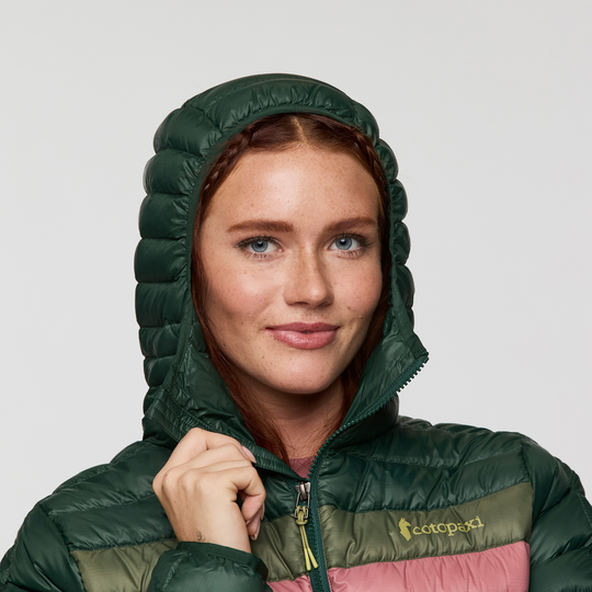 Fuego Hooded Down Jacket - Women&