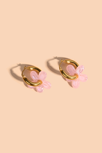 Load image into Gallery viewer, Dazy Dew Drop Hoop in 18k Gold Plated
