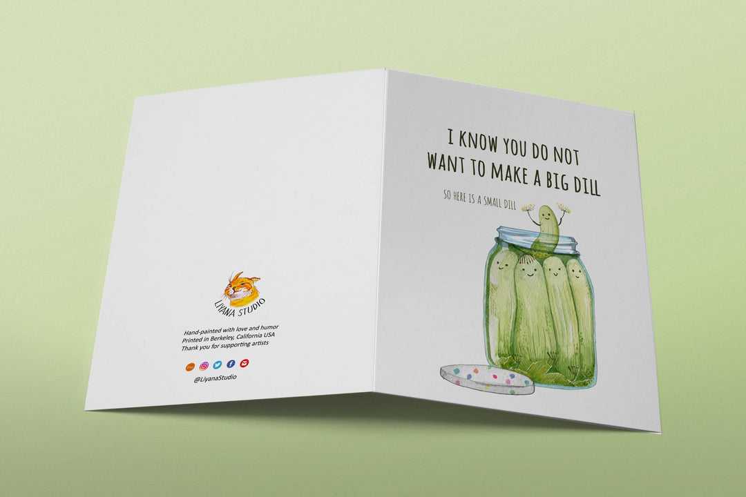 Small Dill Pickle - Funny Birthday Card