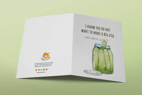 Small Dill Pickle - Funny Birthday Card