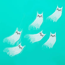 Load image into Gallery viewer, Ghost Cat Clear Sticker
