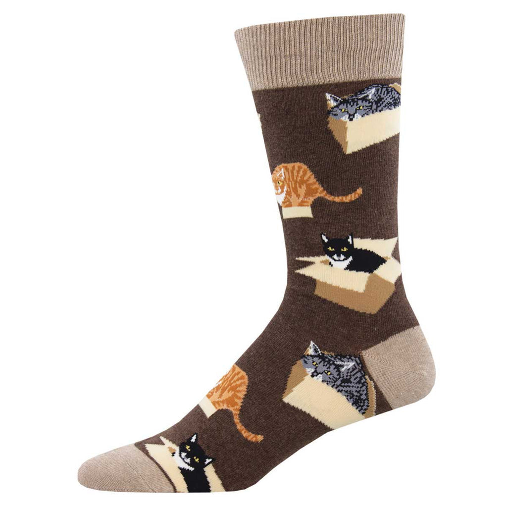 Cat in a Box Mens Size Socks