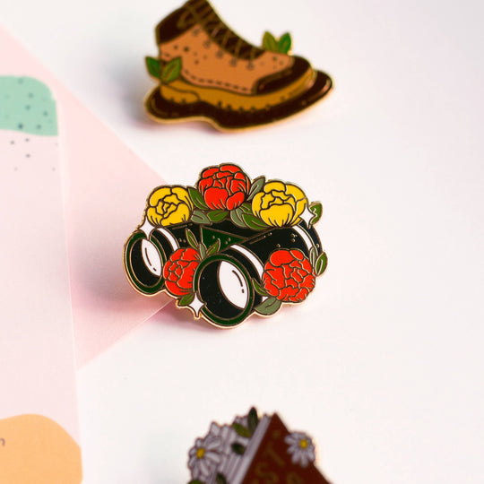 Binoculars Enamel Pin