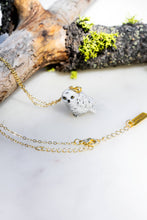 Load image into Gallery viewer, Tiny Snow Owl Necklace
