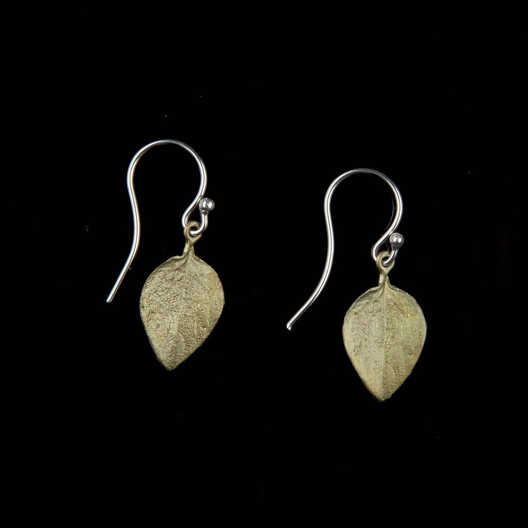 Sweet Basil Single Small Leaf Wire Earrings