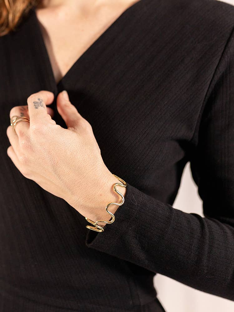 Katie Maxi Wrap Dress Black Rib Knit
