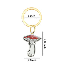 Load image into Gallery viewer, Fly Agaric Mushroom Acrylic Keychain - Fungi Shroom Garden
