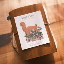 Load image into Gallery viewer, Bookish Squirrel Matte Vinyl Sticker
