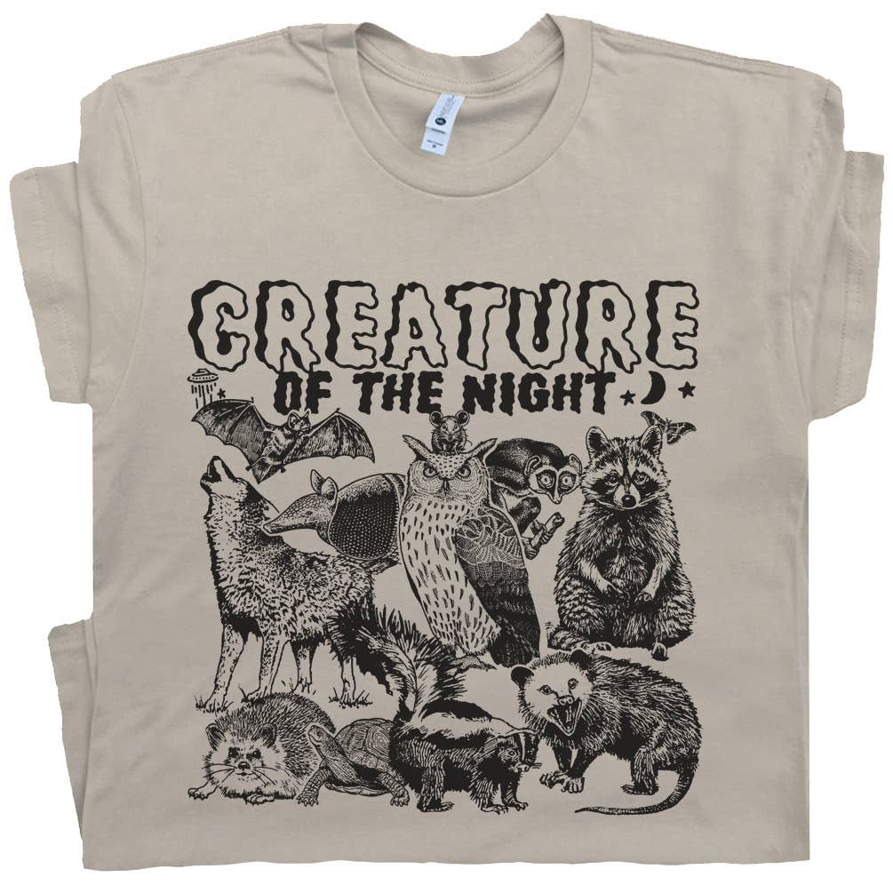 Creature of the Night Shirts Funny Cool Nature Graphic Tee