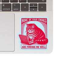 Load image into Gallery viewer, Work Kitty Cat Sarcastic Cute High Quality Vinyl Sticker
