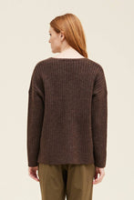 Load image into Gallery viewer, POCKET V-NECK SWEATER / DARK UMBER
