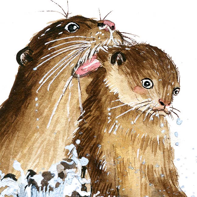 Otter Mom Kid - Funny Mothers Day Card