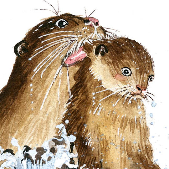 Otter Mom Kid - Funny Mothers Day Card