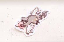 Load image into Gallery viewer, Cosmic Raccoon Clear Vinyl Sticker

